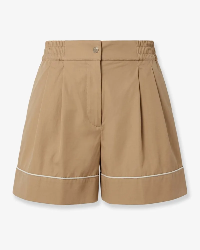 Moncler Cotton blend shorts -  - gender_Woman Beige