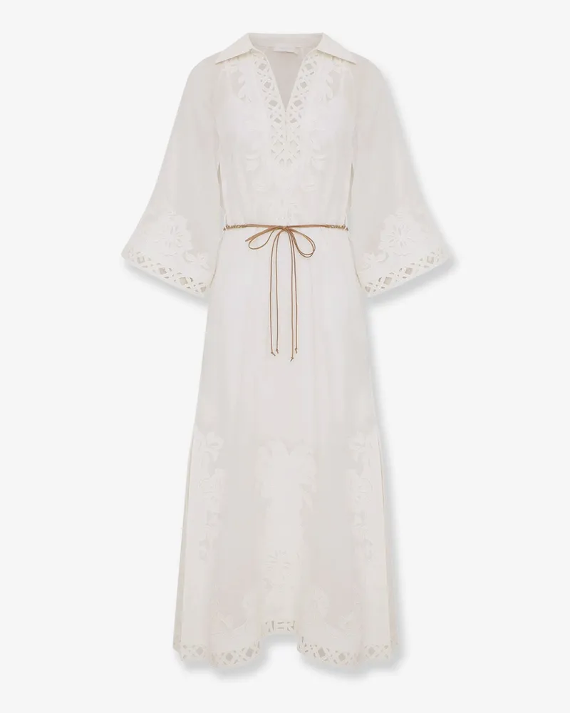 Zimmermann Indra long ramie dress -  - gender_Woman White
