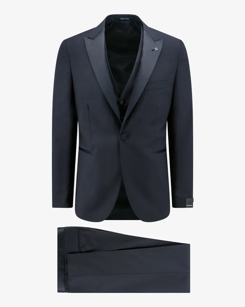 Tagliatore Virgin wool tuxedo with vest -  - gender_Man Blue