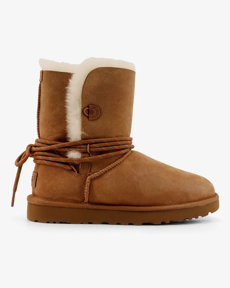 UGG W Bailey Tie suede ankle boots -  - gender_Woman Brown
