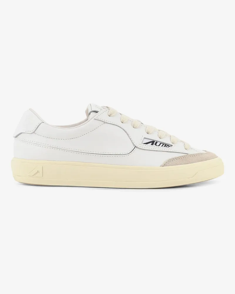 AUTRY Windscape leather sneakers with suede insert -  - gender_Woman White