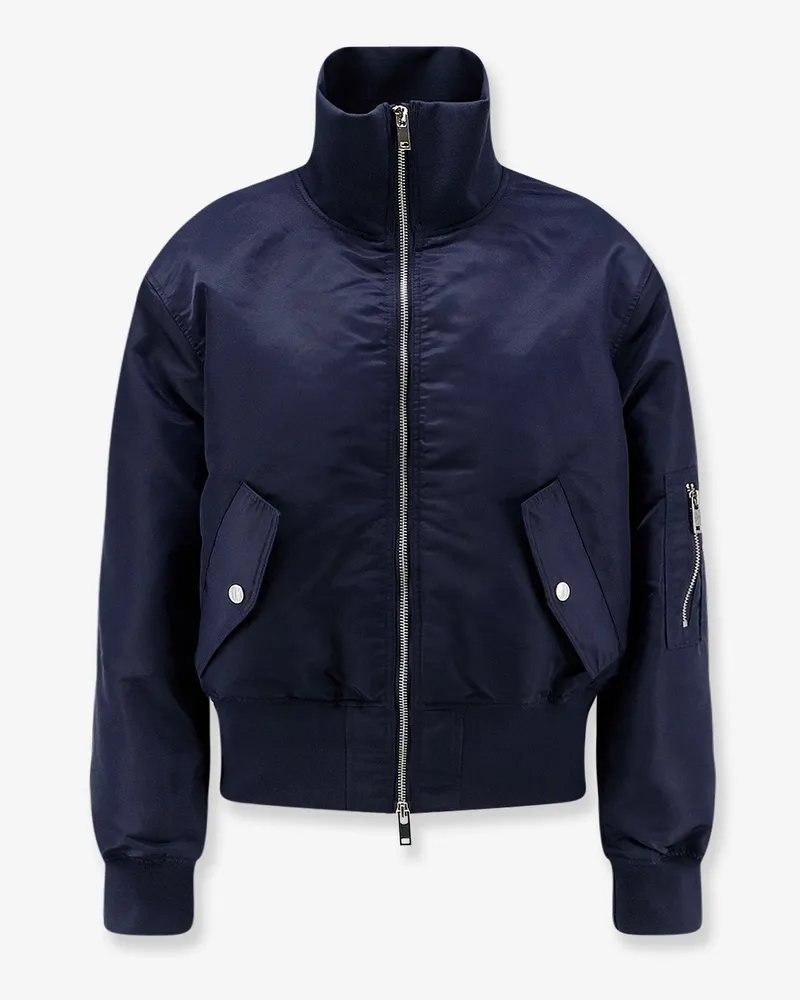 FRANKIE Shop Nylon crop jacket -  - gender_Woman Blue