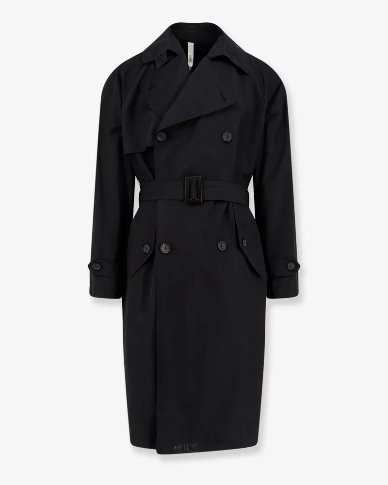 Hevò Motolese nylon and cotton trench -  - gender_Man Black