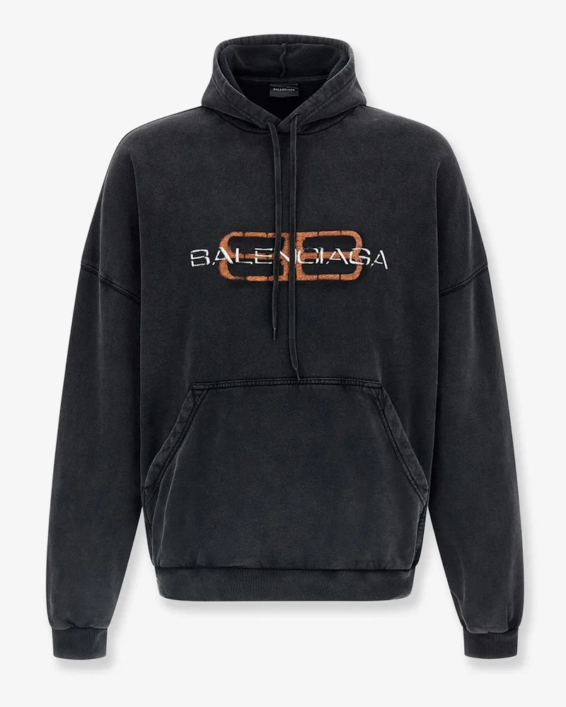 Balenciaga Cotton hooded sweatshirt -  - gender_Man Black