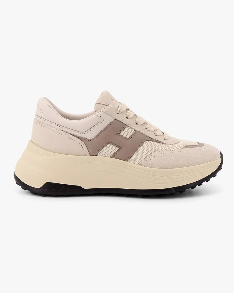 Hogan H669 mesh and suede sneakers -  - gender_Woman Beige