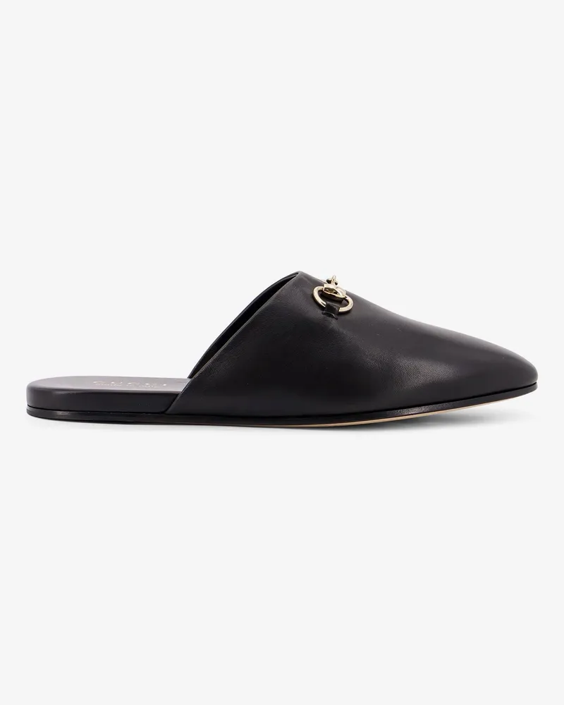 Gucci Leather sabot with Horsebit -  - gender_Man Black
