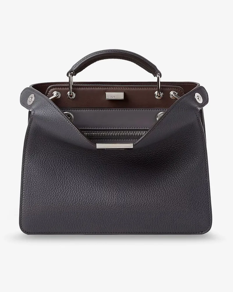 Fendi Peekaboo ISeeU Small leather crossbody bag -  - gender_Man Black