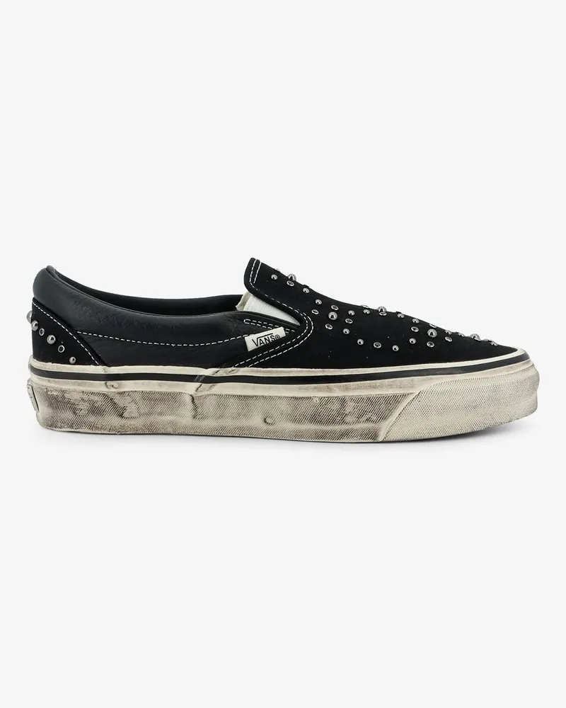 Vans Lx classic slip on 98 canvas and leather sneakers with all-over metal beads -  - gender_Man Black