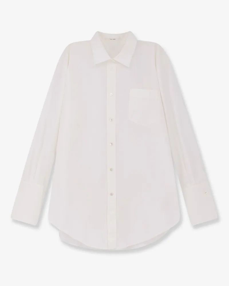 The Row Ment cotton popeline shirt -  - gender_Woman White
