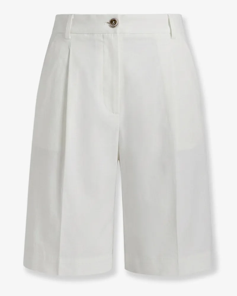 Pinko Byrana linen and viscose shorts -  - gender_Woman White