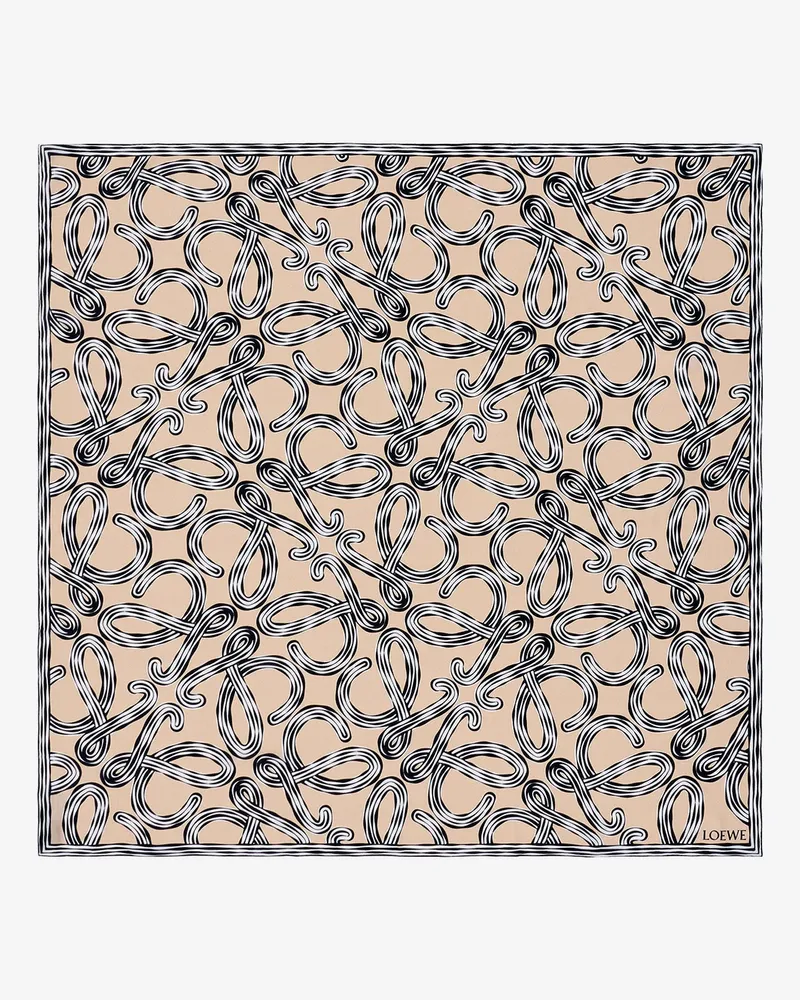 Loewe Paula's Ibiza silk maxi foulard -  - gender_Woman Beige