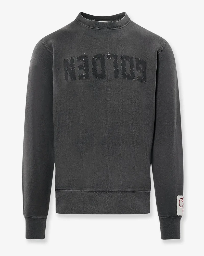 Golden Goose Regular Distressed cotton sweatshirt -  - gender_Man Grey
