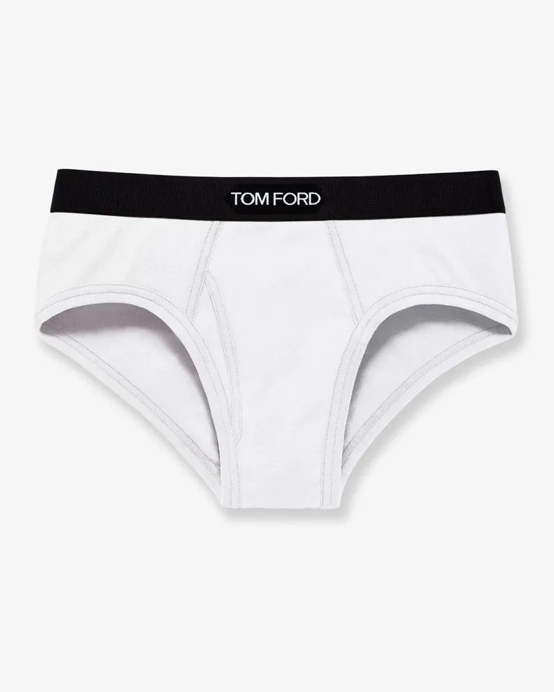 Tom Ford Stretch cotton briefs -  - gender_Man White