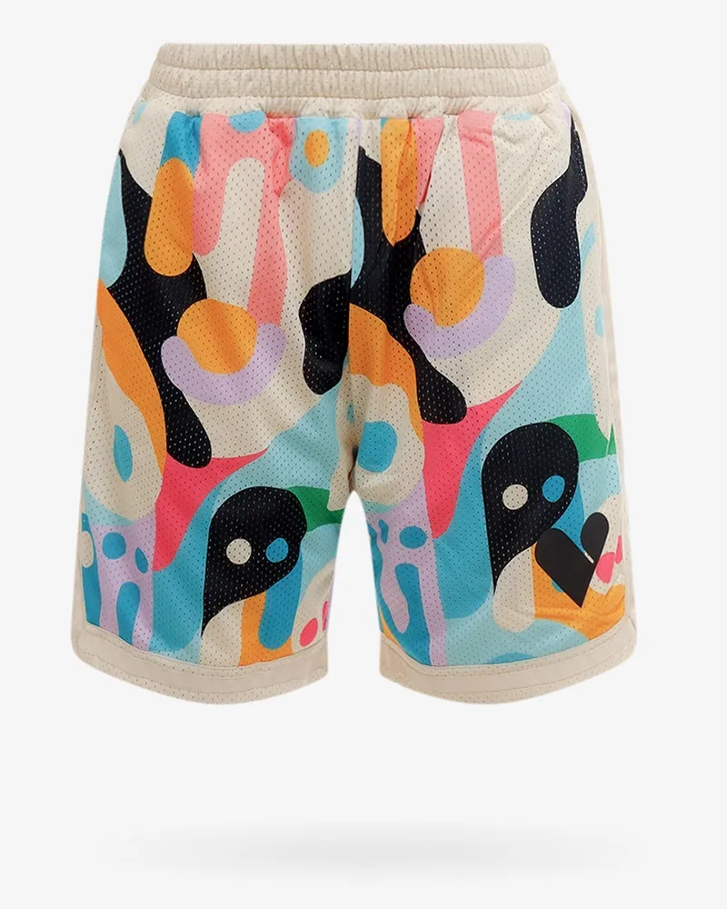 Pharmacy Industry Nyon bermuda shorts with multicolor print -  - gender_Man Beige
