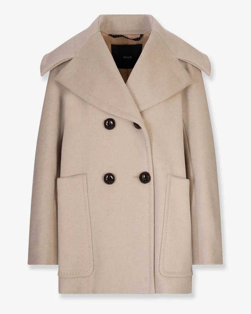Max Mara Mario double-breasted cashmere coat -  - gender_Woman Beige