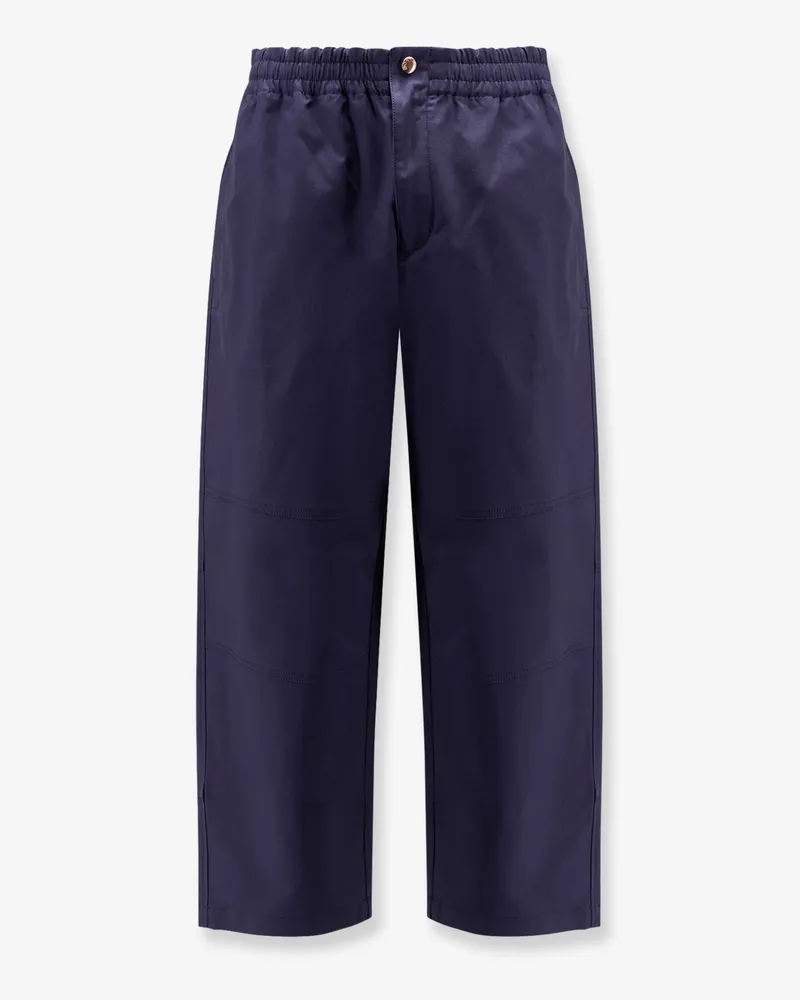 Moncler Moncler x Gilga Farm designed by Donald Glover cotton blend trousers -  - gender_Man Blue