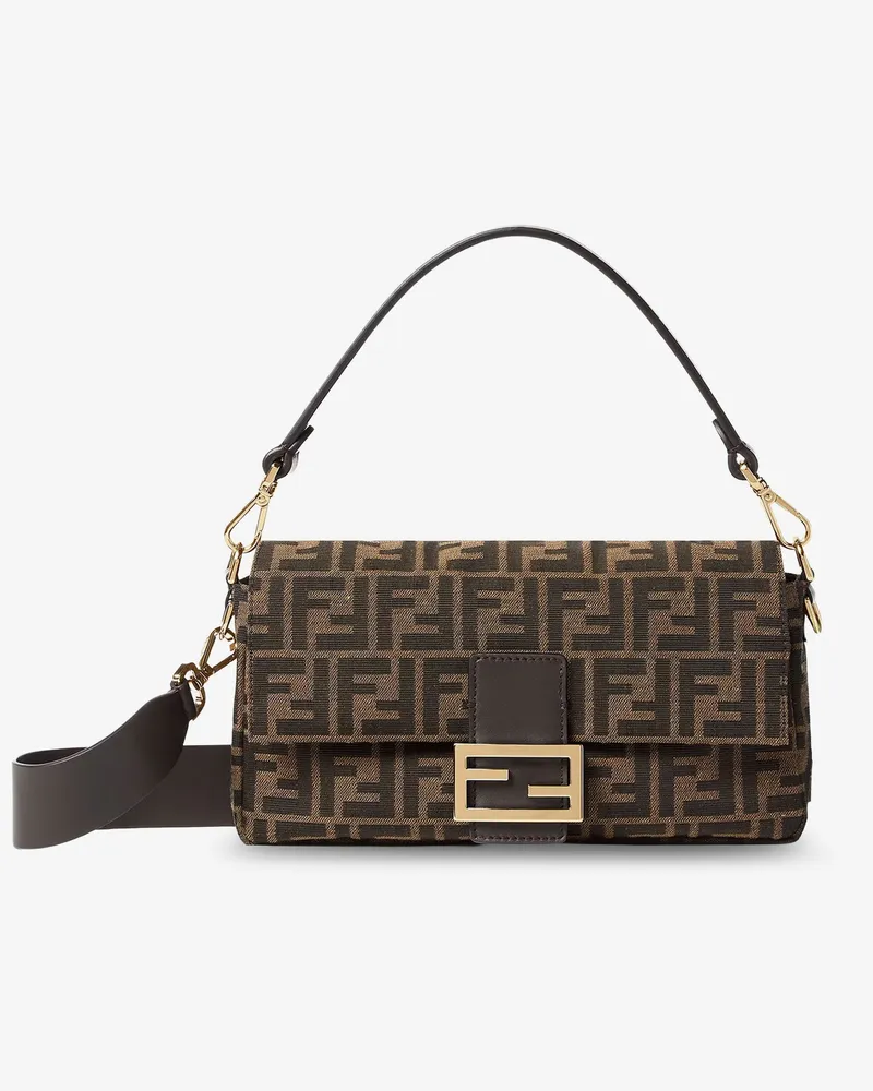 Fendi Baguette FF fabric crossbody -  - gender_Woman Brown