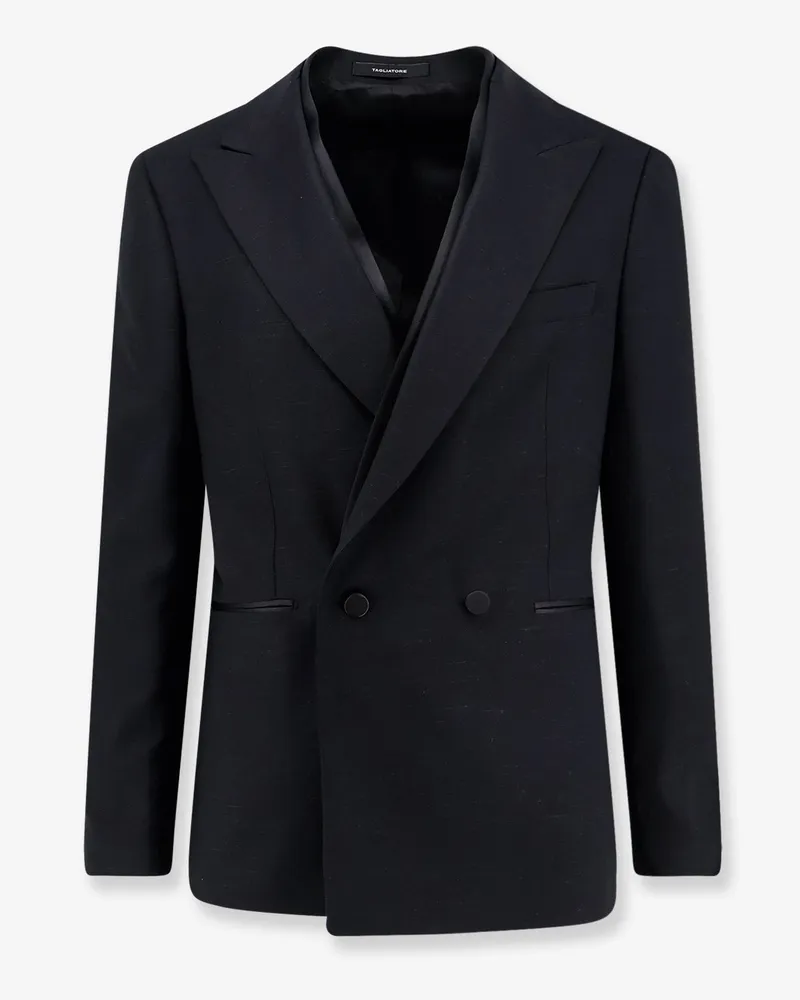 Tagliatore Stretch viscose and silk blazer -  - gender_Man Black