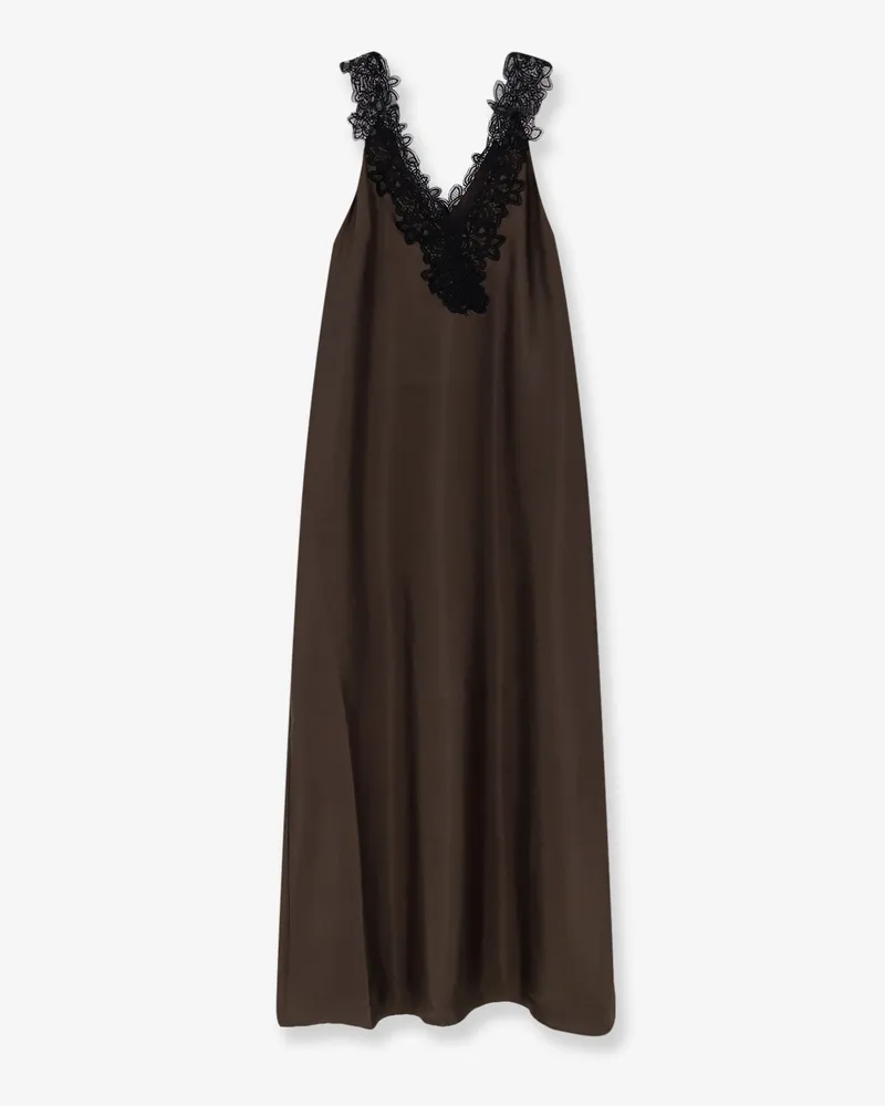 Róhe Silk long dress -  - gender_Woman Green