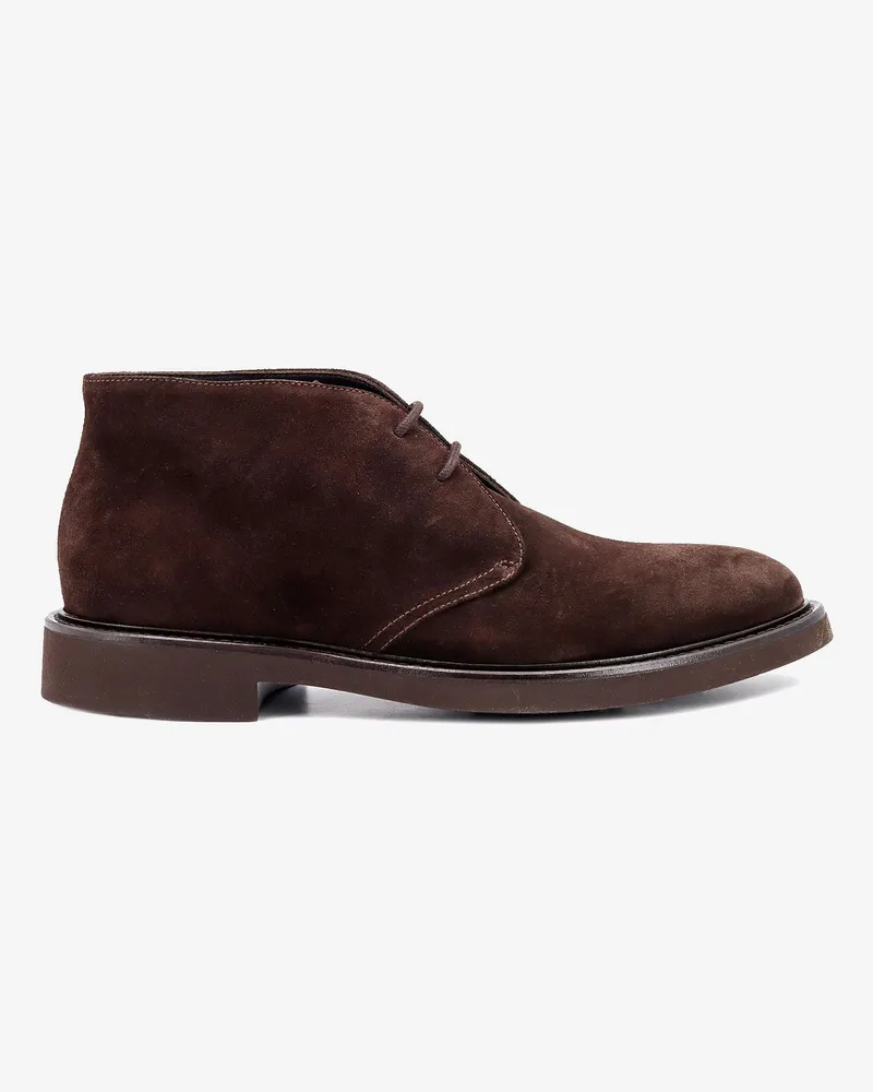 Doucal´s Suede lace-up shoe -  - gender_Man Brown