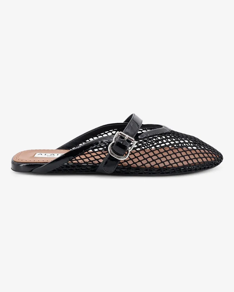 Alaïa Flat mesh sandals -  - gender_Woman Black