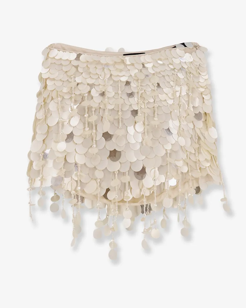 Retrofête Rettie skirt with macro-sequins -  - gender_Woman White