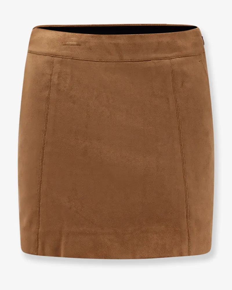 Dunst Faux leather mini skirt -  - gender_Woman Brown