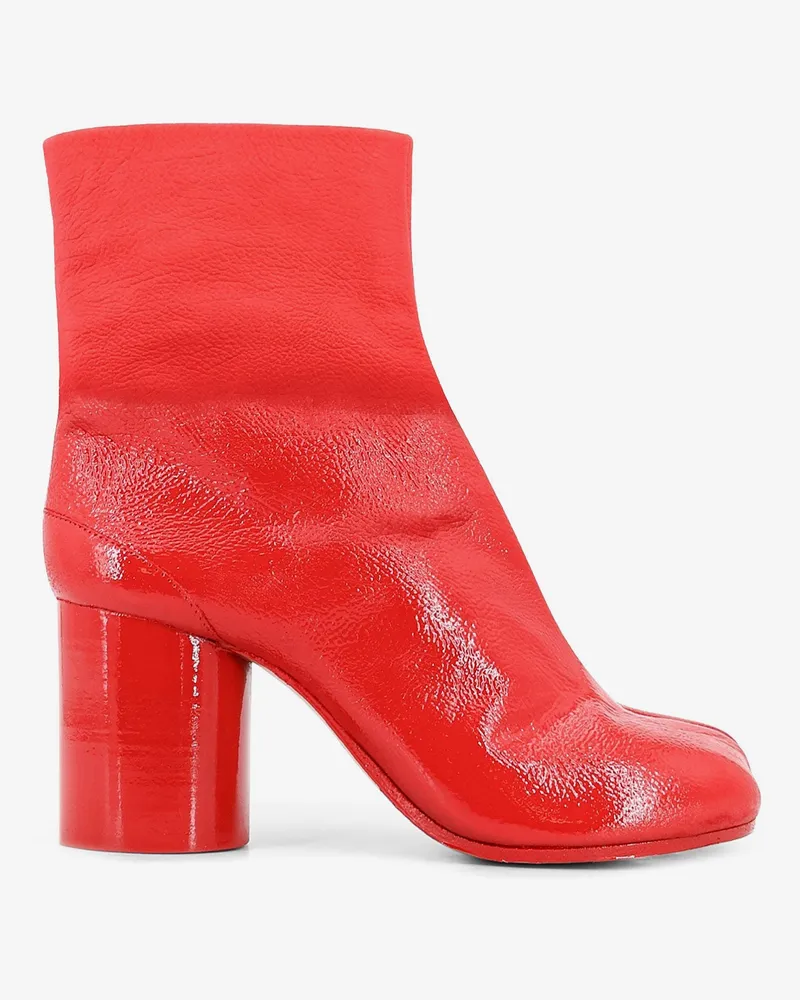 Maison Margiela Leather Tabi Boots -  - gender_Woman Red