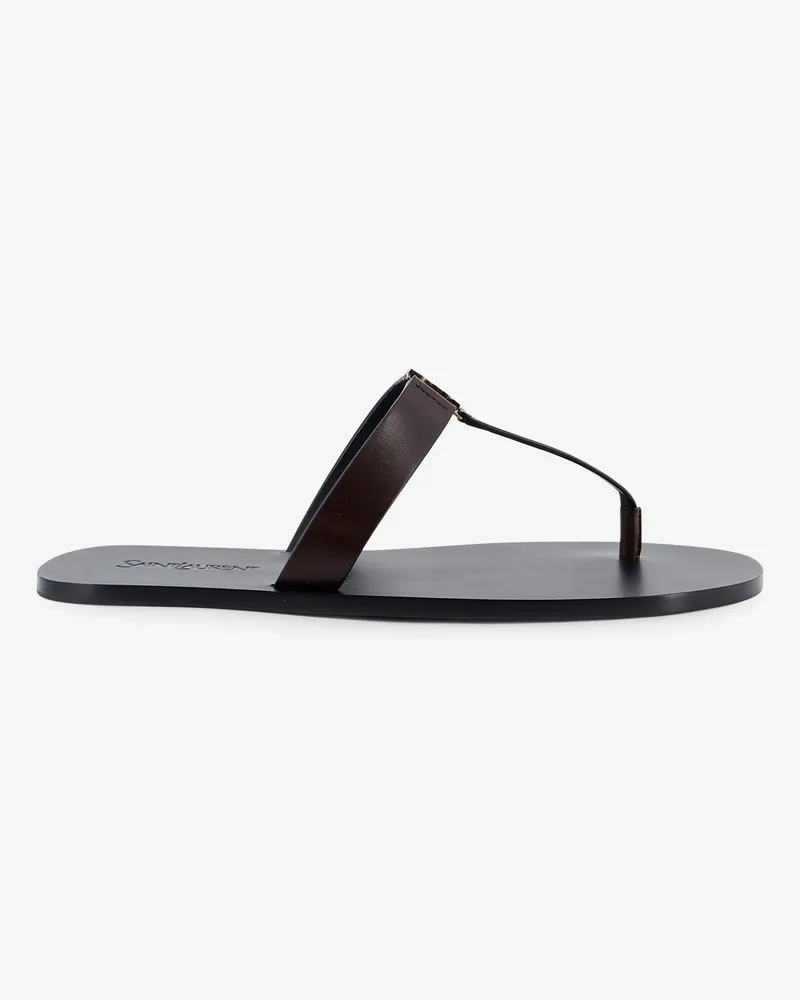 Saint Laurent Babylone leather sandals -  - gender_Man Brown