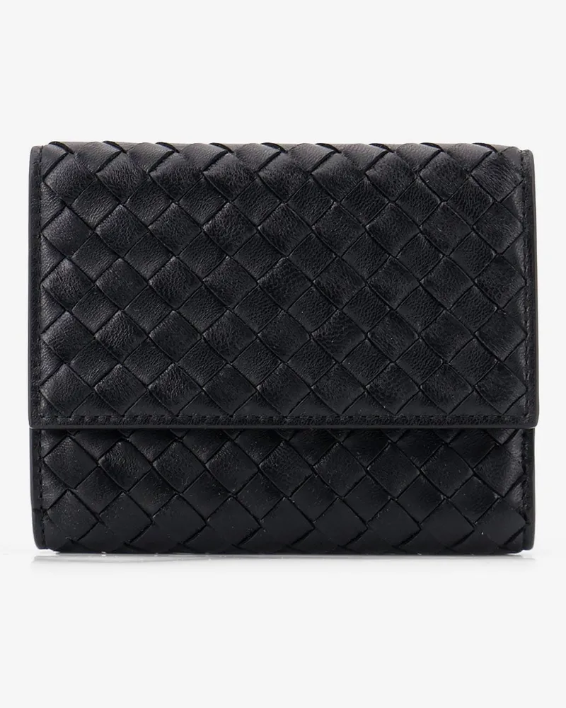 Bottega Veneta Bi-fold Intrecciato wallet with zip -  - gender_Woman Black
