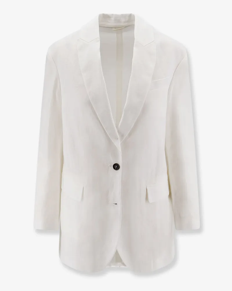 Brunello Cucinelli Cotton blazer -  - gender_Woman White