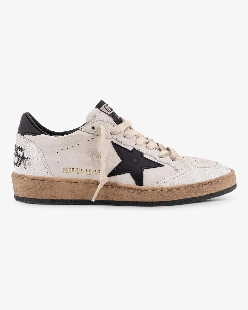 Golden Goose Ball Star vintage leather sneakers -  - gender_Woman White