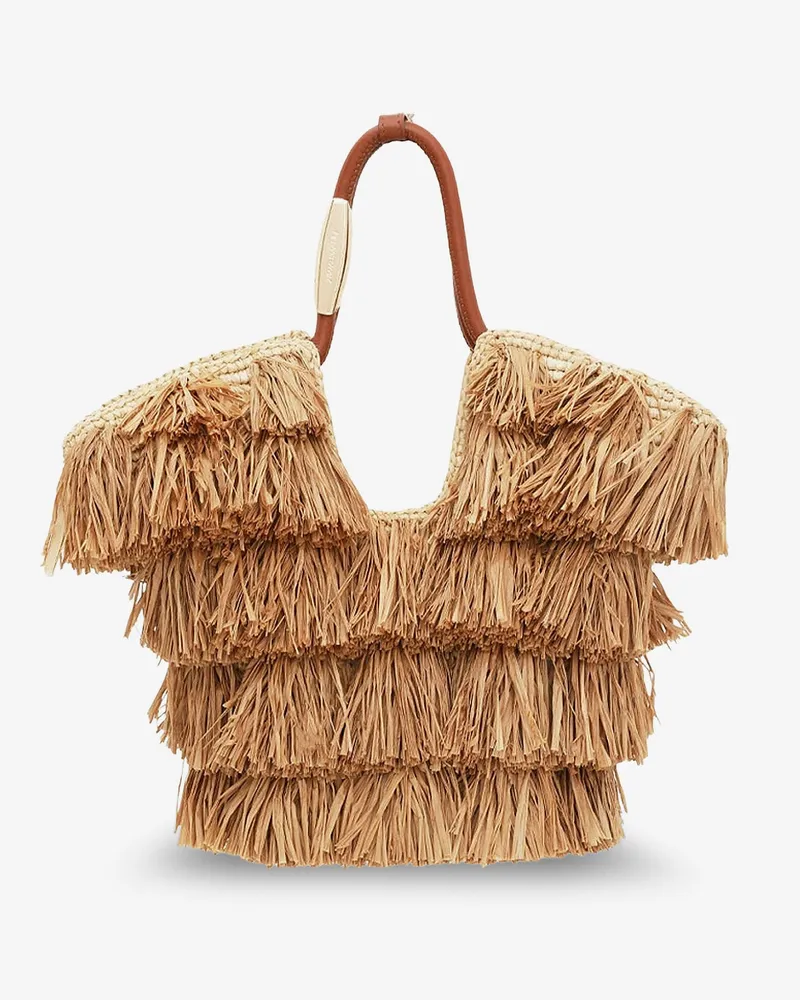 Zimmermann Golden Time crossbody bag with fringe -  - gender_Woman Beige