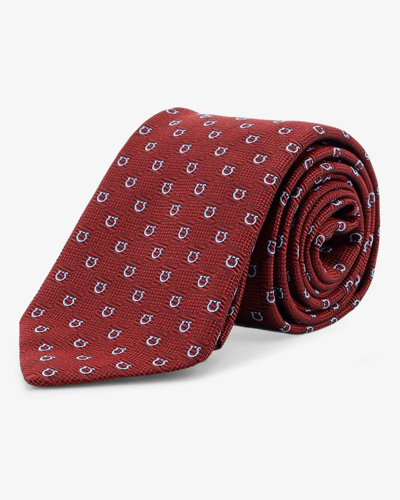 Ferragamo Cairo silk tie -  - gender_Man Red