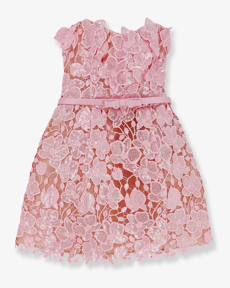 Retrofête Novalie Mini dress with satin belt -  - gender_Woman Pink