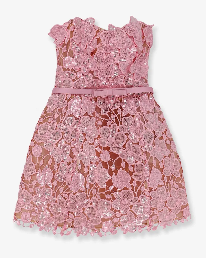 Retrofête Novalie Mini dress with satin belt -  - gender_Woman Pink
