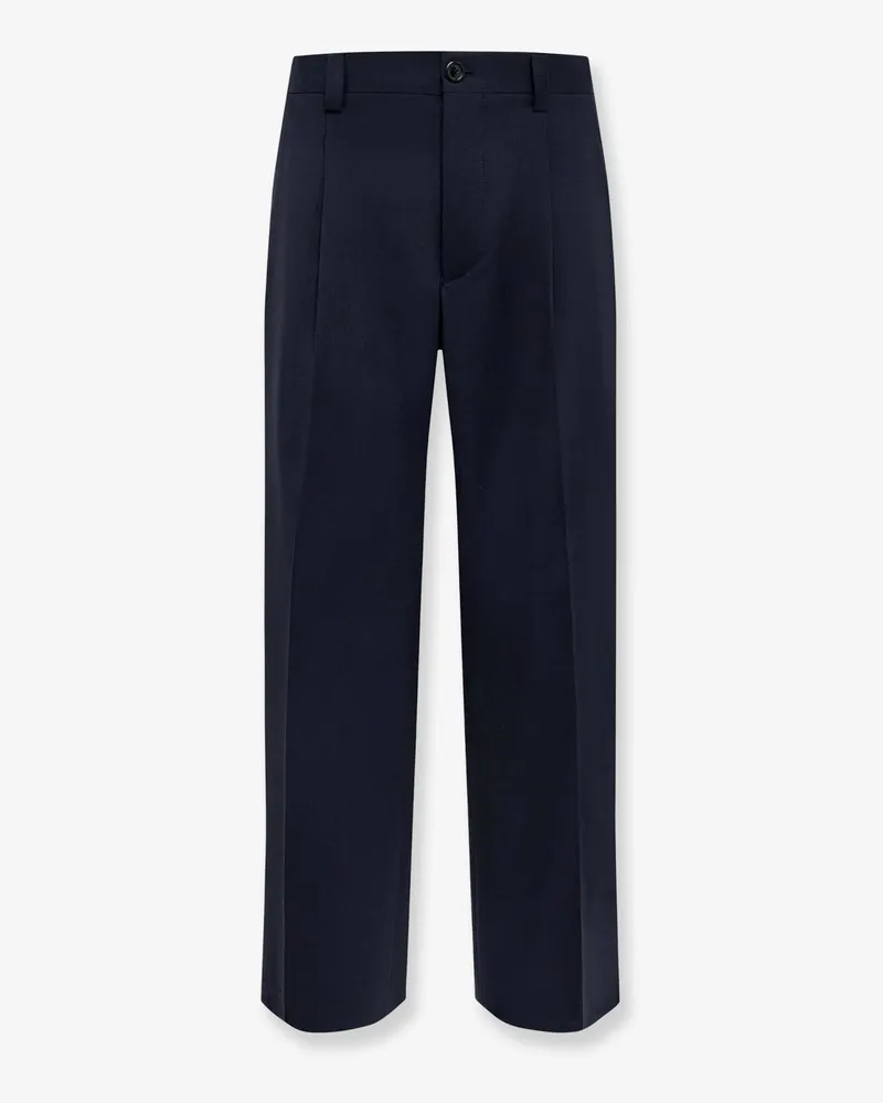 Laneus Virgin wool blend trousers -  - gender_Man Blue
