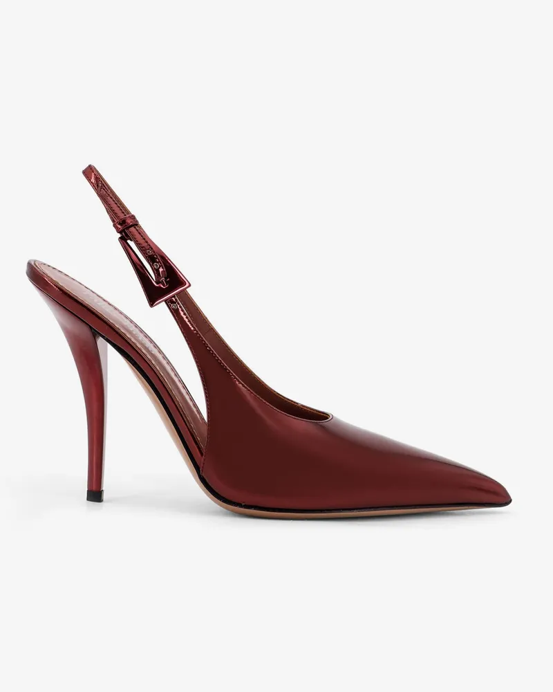 Paris Texas Jessica Slingback mirror leather pumps -  - gender_Woman Red