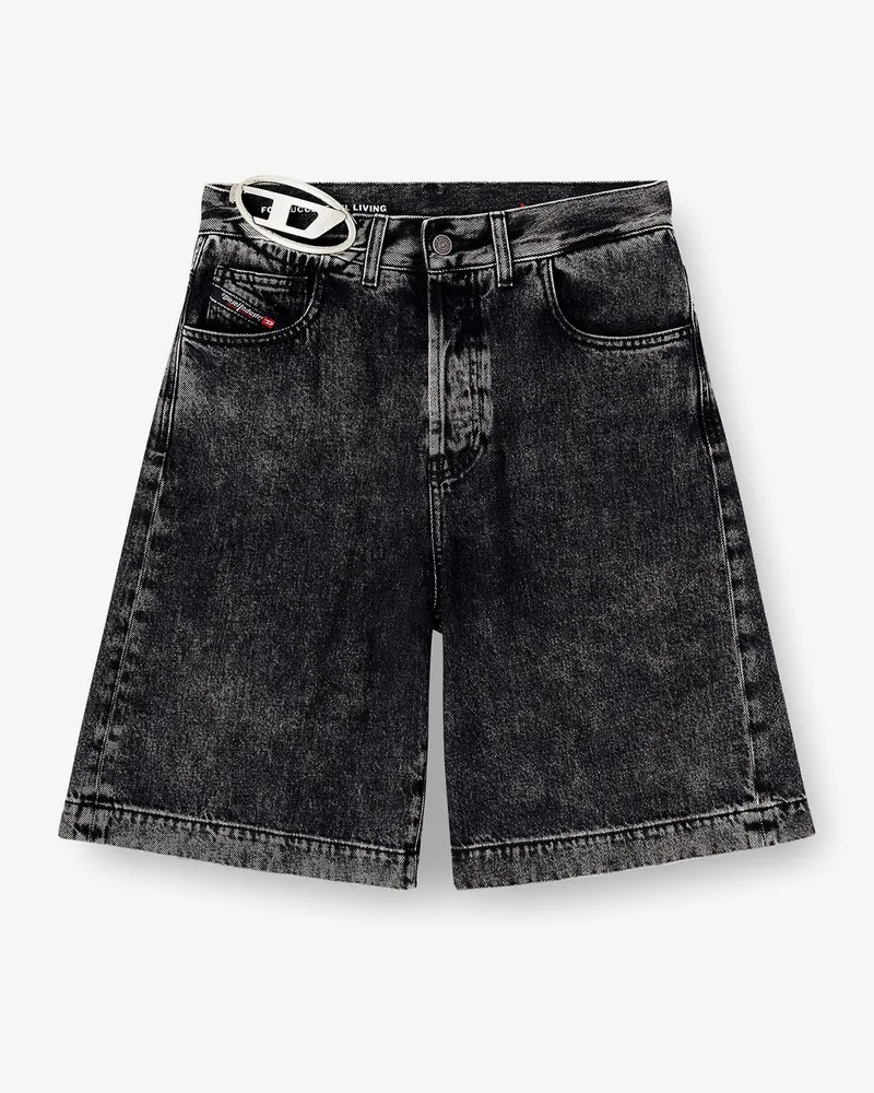 Diesel DE-SIRE-SHORT- S2 black denim bermuda shorts -  - gender_Woman Black