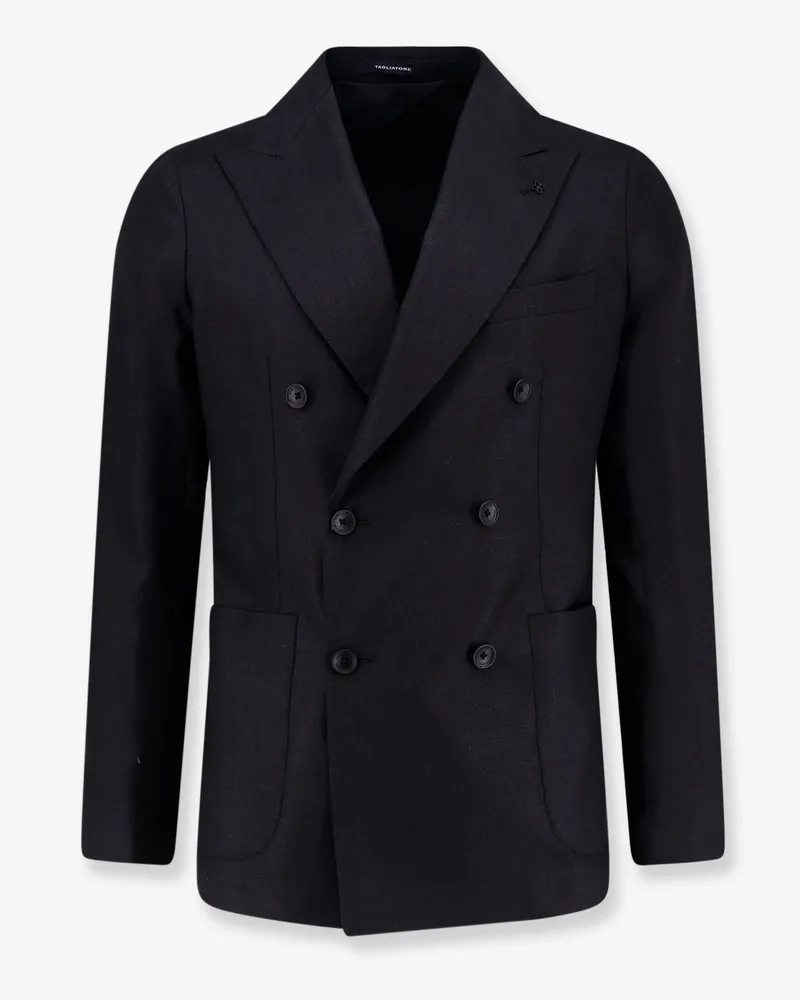 Tagliatore Virgin wool, silk and linen blazer -  - gender_Man Blue