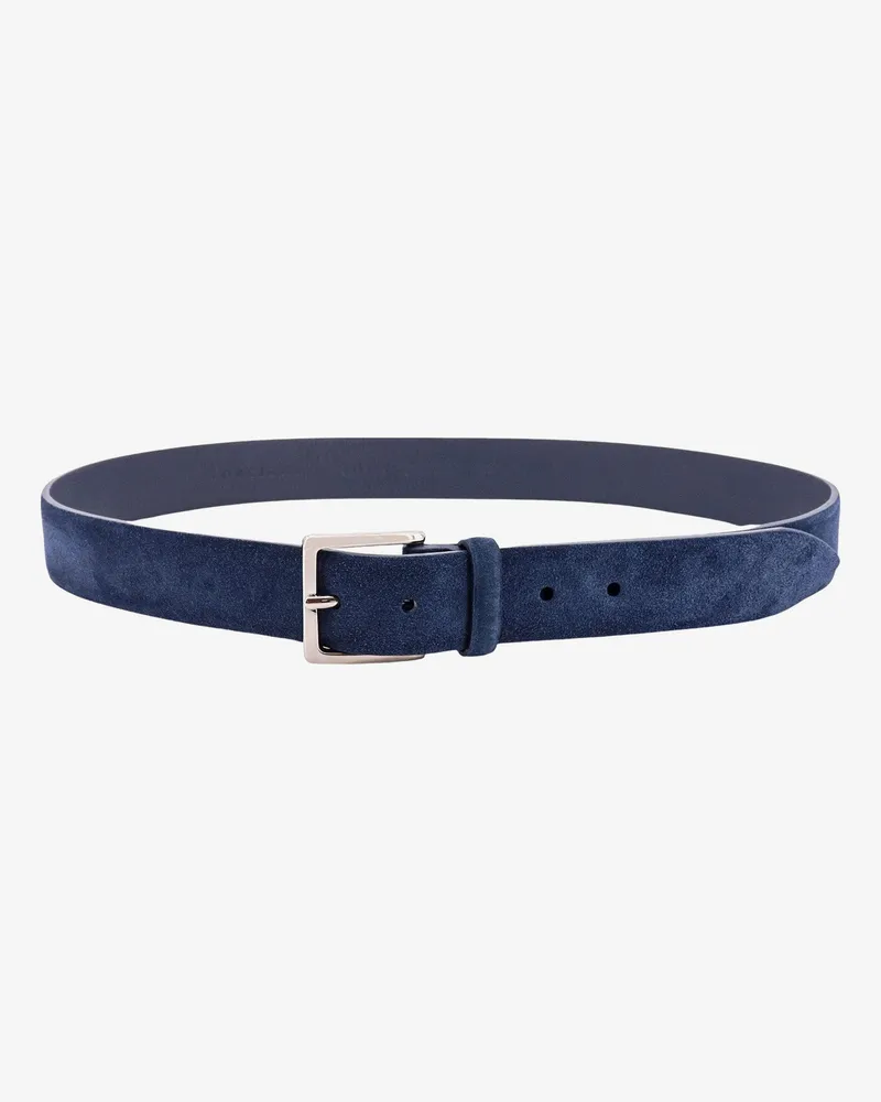 Orciani Suede belt -  - gender_Man Blue