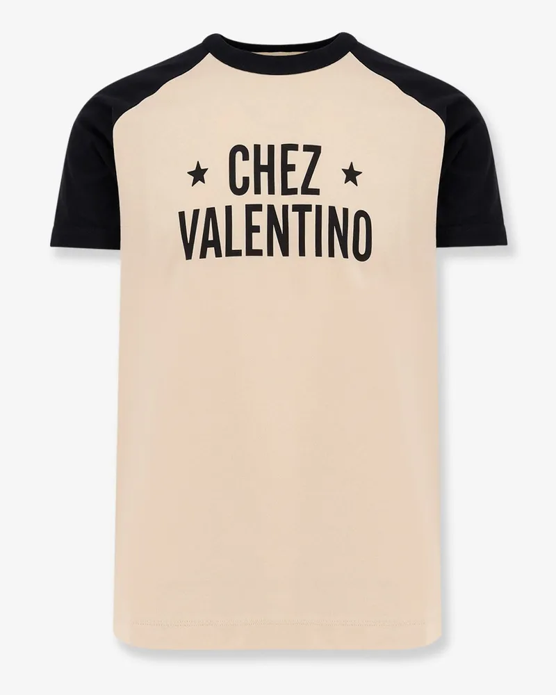 Valentino Garavani Chez  cotton T-shirt - VALENTINO - gender_Man Beige