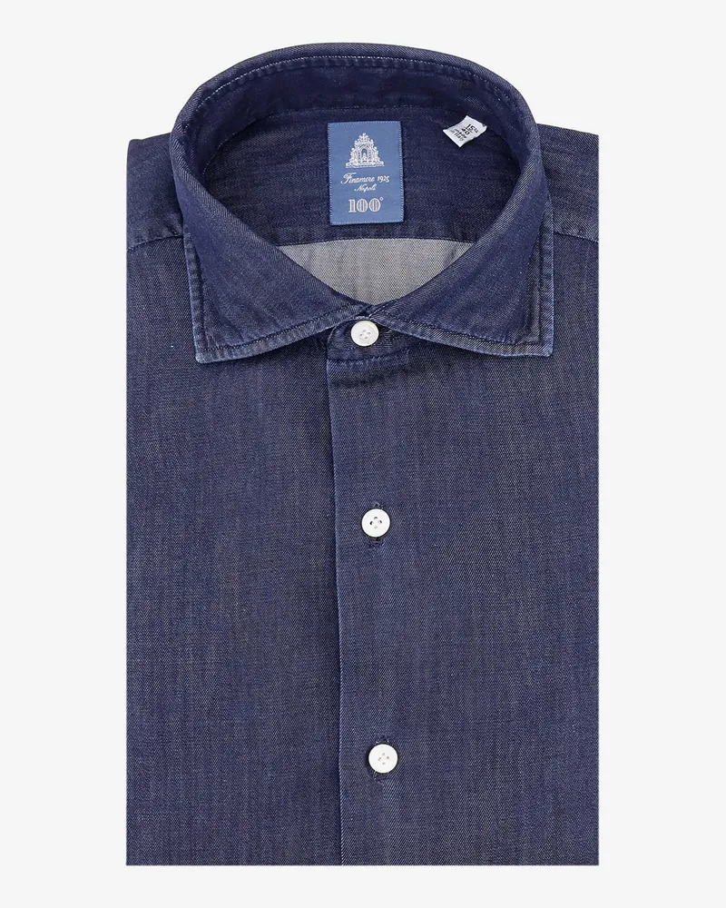 Finamore 1925 Napoli1 denim shirt -  - gender_Man Blue