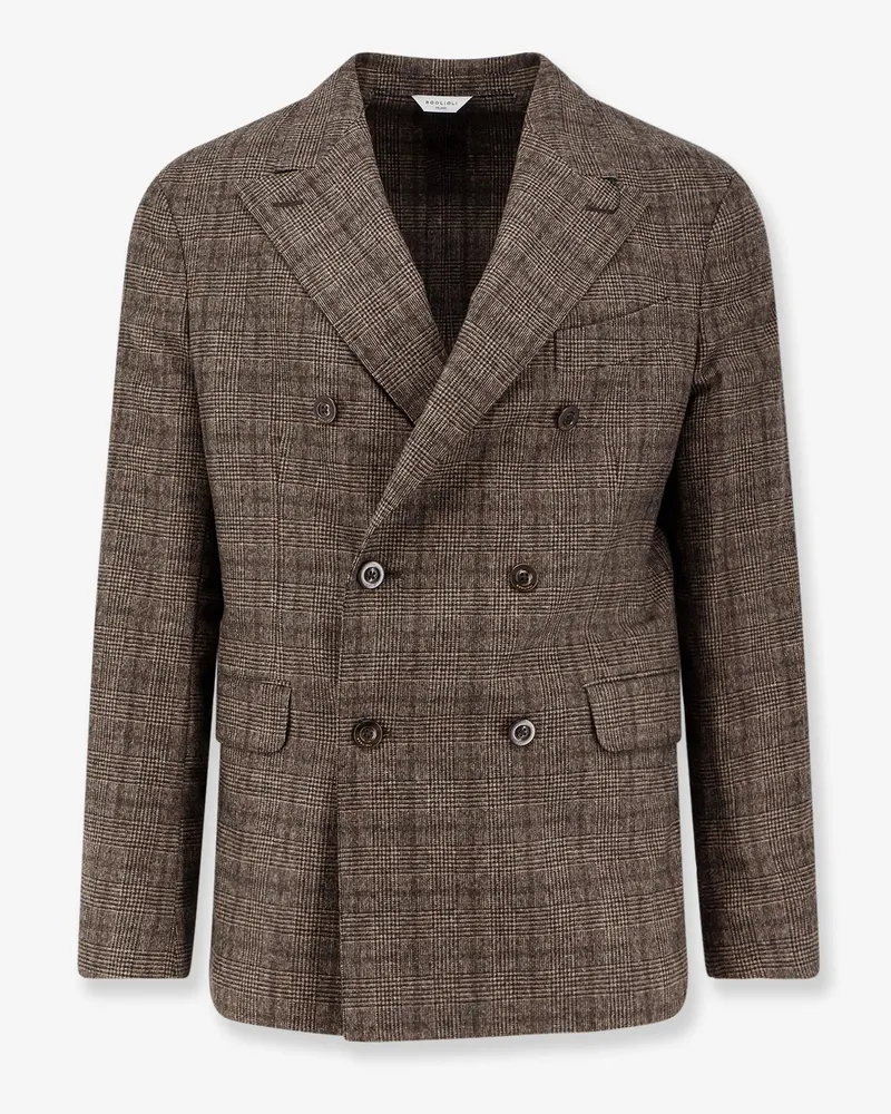 Boglioli Dover double-breasted wool blazer -  - gender_Man Brown