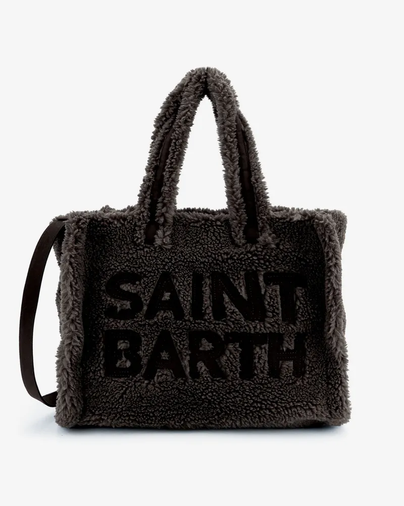 MC2 Saint Barth Colette Teddy crossbody bag with logo on the front -  - gender_Woman Black