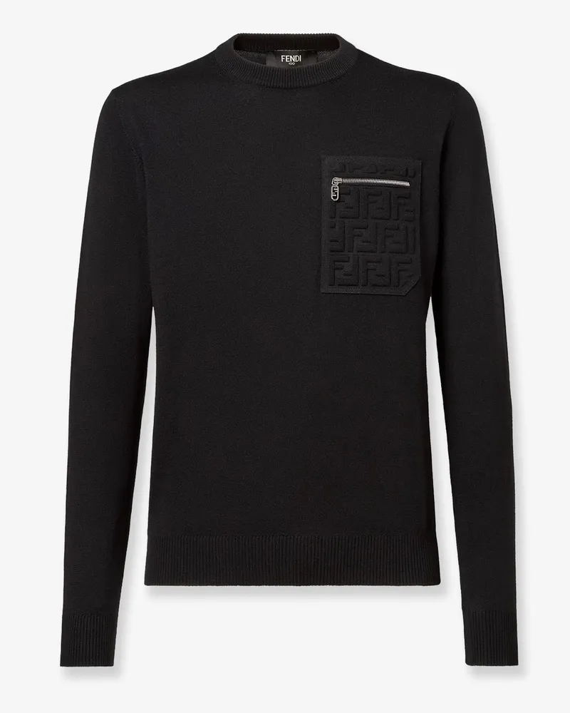 Fendi Virgin wool sweater -  - gender_Man Black