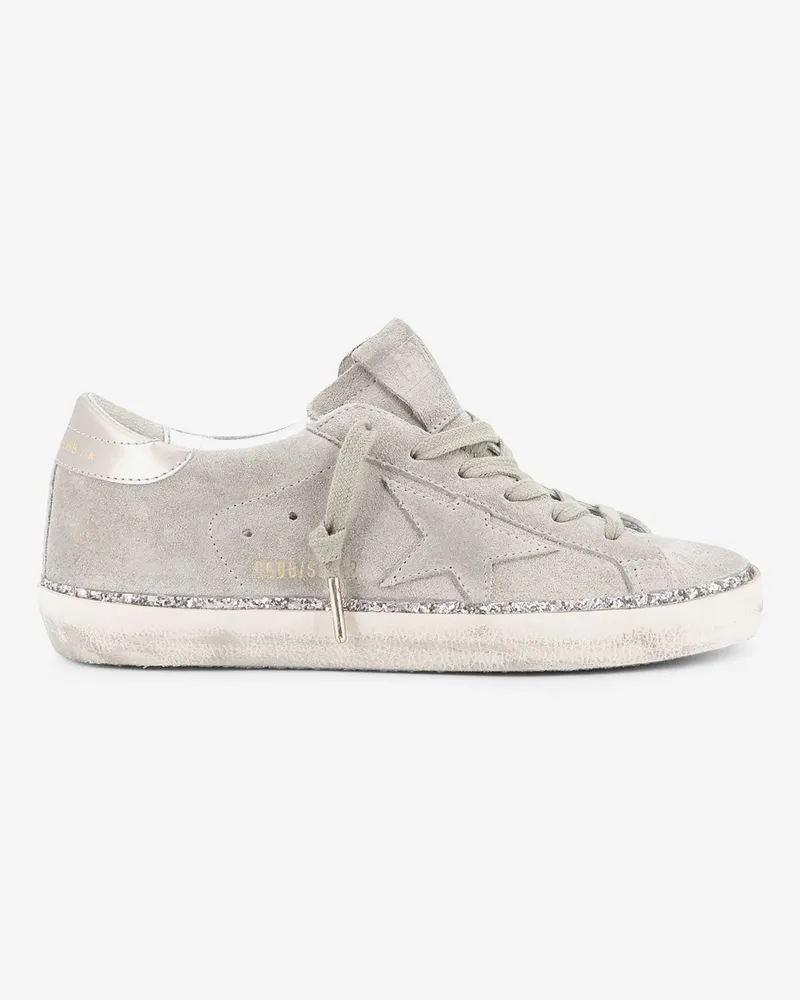 Golden Goose Super star suede sneakers with side logo -  - gender_Woman Grey