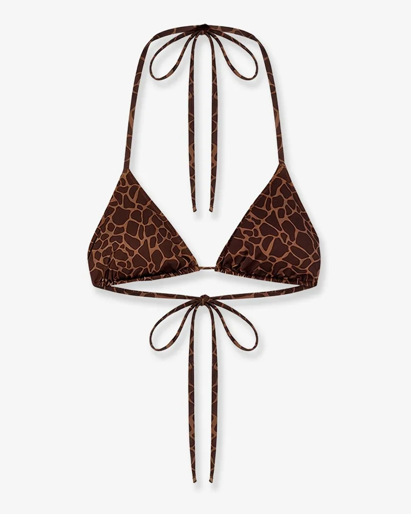 MC2 Saint Barth Leah nylon bikini top -  - gender_Woman Brown