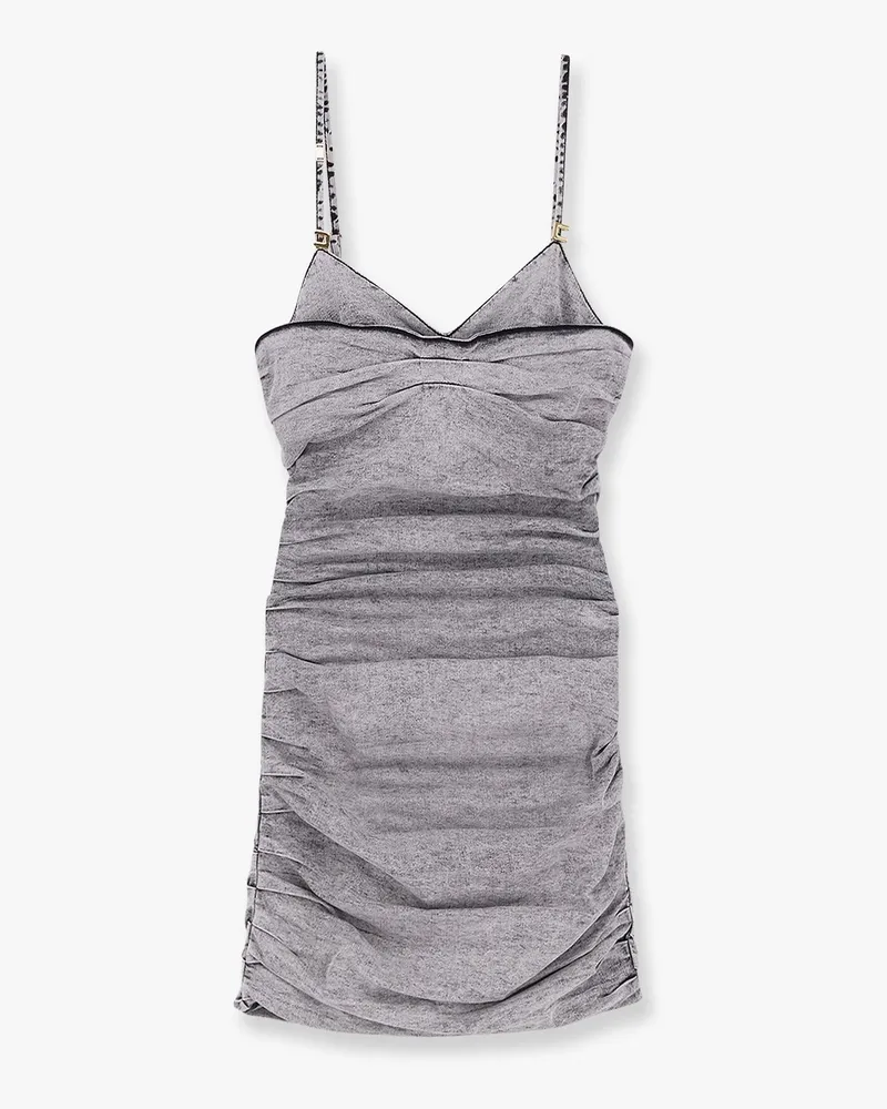 Elisabetta Franchi Denim mini dress -  - gender_Woman Grey