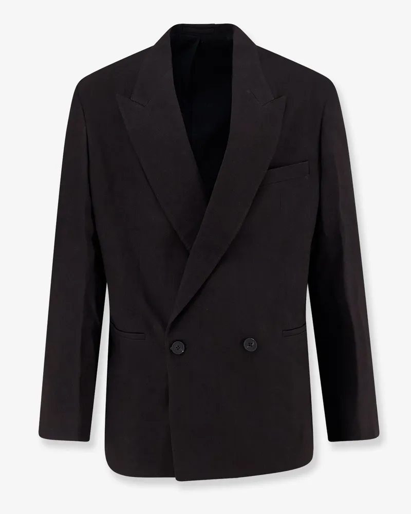 Studio Nicholson Blazer in viscose and linen blend -  - gender_Man Brown